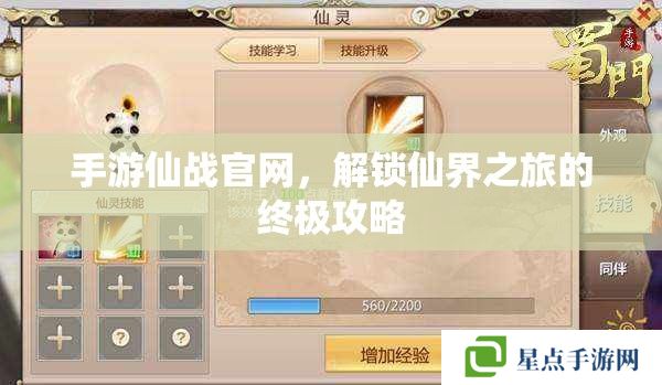 手游仙戰(zhàn)官網(wǎng)，解鎖仙界之旅的終極攻略