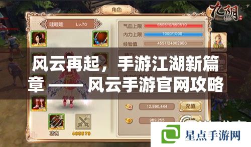 風云再起，手游江湖新篇章 —— 風云手游官網(wǎng)攻略指南