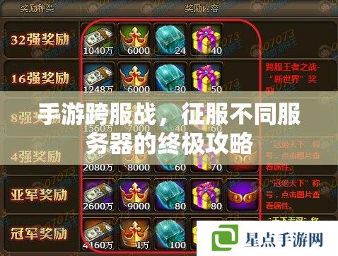 手游跨服戰(zhàn)，征服不同服務(wù)器的終極攻略