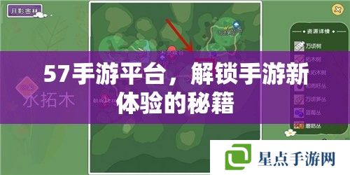 57手游平臺(tái)，解鎖手游新體驗(yàn)的秘籍