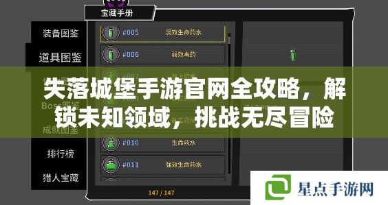 失落城堡手游官網(wǎng)全攻略，解鎖未知領(lǐng)域，挑戰(zhàn)無盡冒險(xiǎn)